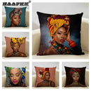 Axyaa African Lady Sofa Pillow Cover: Stylish Decor for Bedroom, Hotel, Cafe