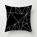 Axyaa Geometric Portrait Pillowcase - Stylish Home & Office Cushion Cover