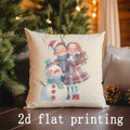 Axyaa Festive Pillow Covers for Sofa, Bedroom, Car - Christmas & New Year Theme