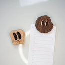 Axyaa Cartoon Wooden Sealing Clip Set