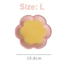 Axyaa Cat Flower Dinner Plates Hand-painted Kitten Home Tableware