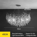 Modern Crystal Chandelier LED Pendant Lamp by Axyaa for Bedroom, Living Room & Dining Space