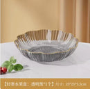 Axyaa Crystal Fruit Tray Set for Elegant Living Room Decor