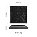 Axyaa Stone Patterned Ceramic Sushi Plate for Molecular Cuisine and Snacks