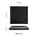 Axyaa Stone Patterned Ceramic Sushi Plate for Molecular Cuisine and Snacks