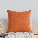 Axyaa Solid Linen Pillow Covers for Home Decor
