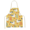 Axyaa Cute Bunny Carrot Apron with Daisies for Home Cooking and Baking