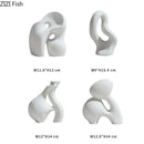 Axyaa Abstract Ceramic Vase Home Decor White Wedding Flower Hydroponics