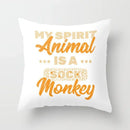 Axyaa Geometric Pattern Print Orange Car Sofa Cushion Cover