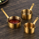 Axyaa Stainless Steel Sauce Pan with Handle and Mini Seasoning Dishes