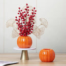 Axyaa Pumpkin Vase Plastic Flower Organizer Home Garden Decoration