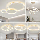 Axyaa LED Ceiling Lamp with Remote Control - Modern Ultra-Thin Chandelier