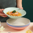 Axyaa Wheat Straw Soup Bowl Plastic Tableware, Microwavable Dinner Plate, Kitchen Utensils