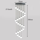 Axyaa Modern Stair Chandelier LED Ceiling Pendant Light for Indoor Living Room