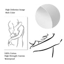 Axyaa Couple Love Kiss Line Drawing Canvas Painting Nordic Living Room Decor
