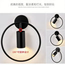 Nordic Brass Rotating Spotlight Wall Lamp for Bedroom, Living Room - Axyaa