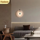 Axyaa Marble Circle Wall Lamp for Home Decor & Lighting Fixtures