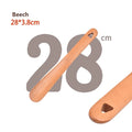 Axyaa Black Walnut Shoe Puller, Long Handle Shoe Wearing Device