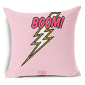 Axyaa Letter Print Pillow Case 45x45 cm Linen Cushion Cover for Home Decor