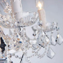 Axyaa Gold Crystal Chandelier for Foyer Lobby Hallway - Staircase Ceiling Light