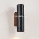 Axyaa Black Stone Wall Sconce Light with E27 Bulb