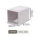 Axyaa Closet Organizer Storage Bins with Lid: Desktop Box for Clothes, Socks, Underwear