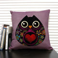 Axyaa Mermaid Linen Cushion Cover for Living Room Sofa Decoration