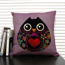 Axyaa Mermaid Linen Cushion Cover for Living Room Sofa Decoration