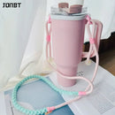 Axyaa Cup Sleeve Holder for Starbucks Tumbler - Portable Lanyard Strap Holder