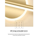 Axyaa Golden Line Aluminum LED Wall Lamp for Luxurious Home Lighting