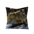 Axyaa Dog Print Linen Pillow Cover 45X45cm