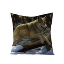 Axyaa Dog Print Linen Pillow Cover 45X45cm