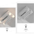 Axyaa Bladeless Ceiling Fan Lamp with LED Remote Control - Modern Acrylic Indoor Lighting for Home Decor