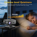Axyaa 4K Android12 Mini Projector 64G Full HD 1080P WiFi6 Home Theater 3D Autofocus