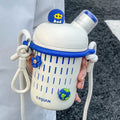 Axyaa Kids Stainless Steel Insulated Straw Cup - Double Drink Thermos