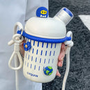 Axyaa Kids Stainless Steel Insulated Straw Cup - Double Drink Thermos