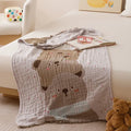 Axyaa Cotton Gauze Bath Towel Shawl & Travel Blanket 80x160cm