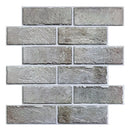 Axyaa 3D Brick Wall Tiles, Adhesive Kitchen Backsplash Stickers - Pack of 10