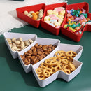 Axyaa Christmas Tree Snack Tray - Festive Tableware for Candy, Nuts, and Desserts