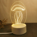 Axyaa Love 3D Acrylic LED Night Light Table Lamp