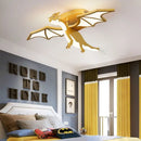 Axyaa Nordic Dragon LED Chandelier: Creative Bedroom & Study Ceiling Light