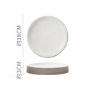 Axyaa Round Ceramic Plate Set for Stylish Dining Experience