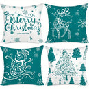 Christmas Deer Snowman Tree Pillow Covers - Axyaa Brand