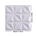 Axyaa 3D PVC Wall Panels for Indoor & Outdoor Decor, Pack of 12, Black & White