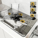 Axyaa Highland Kitchen Draining Mat, Quick Dry Bathroom Pad