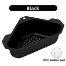 Axyaa Stainless Steel Triangle Sink Drain Basket Food Debris Filter Rack