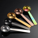 Axyaa Stainless Steel Coffee Food Tea Measuring Spoon Baking Tools 10-15ML Solid Color