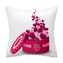 Axyaa Heart Print Cushion Covers Set - 45*45cm