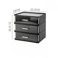 Axyaa Makeup Storage Box with Transparent Drawers for Cosmetics Organization