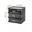 Axyaa Makeup Storage Box with Transparent Drawers for Cosmetics Organization